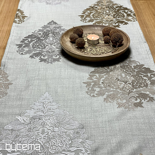Sciarpa ricamata REVIVAL grigio-argento