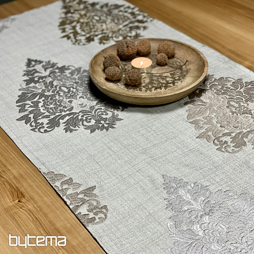 Sciarpa ricamata REVIVAL grigio-argento