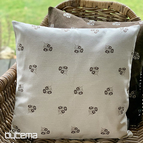 Rivestimento decorativo FIORI ALPINI jacquard MARRONE