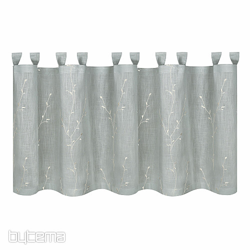 Tenda pronta NATURE Gerster RICAMATA Ramoscelli BIANCO
