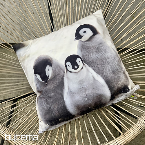 Fodera per cuscino decorativa PINGUINI