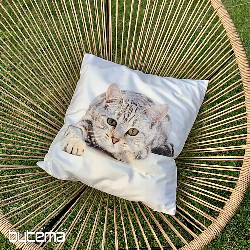 Fodera per cuscino decorativo GATTO GIACENTE