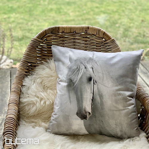 Fodera per cuscino decorativo CAVALLO BIANCO