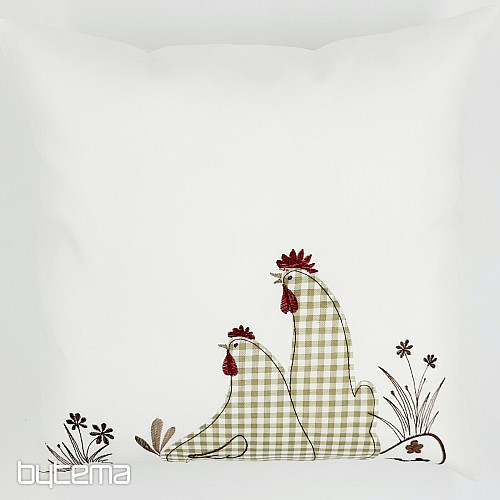 Copertina pasquale ricamata a quadretti HENS