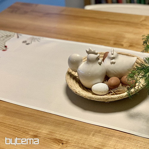 Tovaglia ricamata e sciarpa SLEPIČKA a quadri