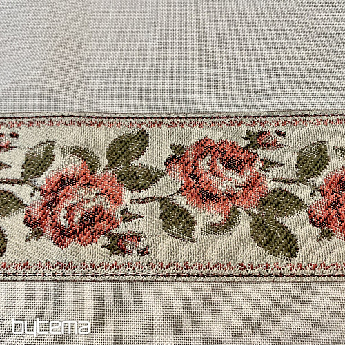 Tovaglia e scialle ricamati ROSE