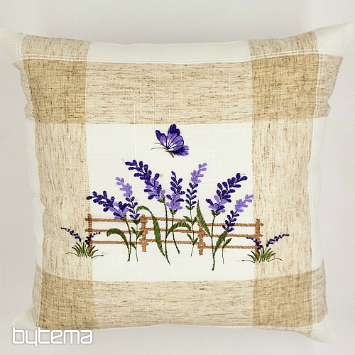 Federa ricamata LAVANDA DIETRO IL RECINTO