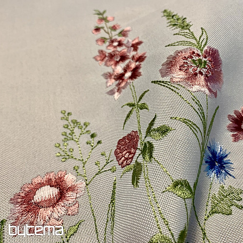 Tovaglia e scialle ricamati FIORI DI PRATO