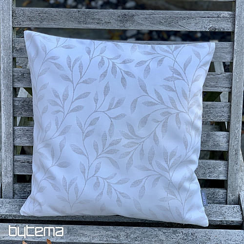 Fodera per cuscino decorativo LEAFS beige - double face