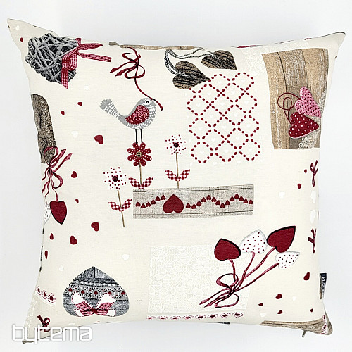 Fodera per cuscino decorativo TM PATCHWORK bordeaux