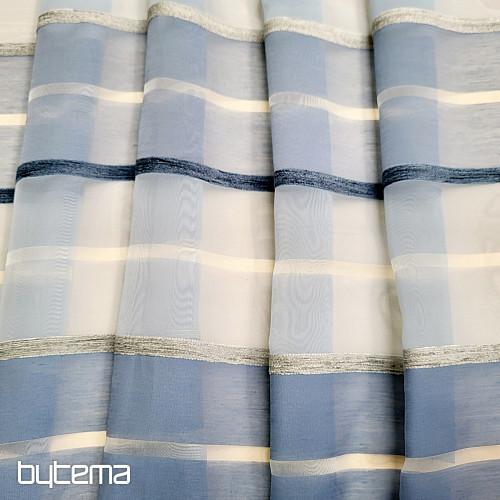 Tenda in voile STRISCE BLU BIANCHE