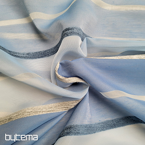 Tenda in voile STRISCE BLU BIANCHE