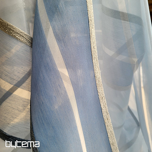 Tenda in voile STRISCE BLU BIANCHE