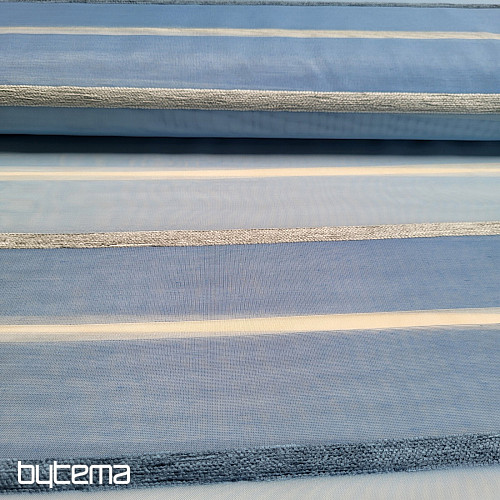 Tenda in voile STRISCE BLU BIANCHE