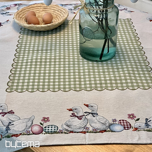Tovaglia e sciarpa arazzo HUSIČKA ZELENÉ KÁRO