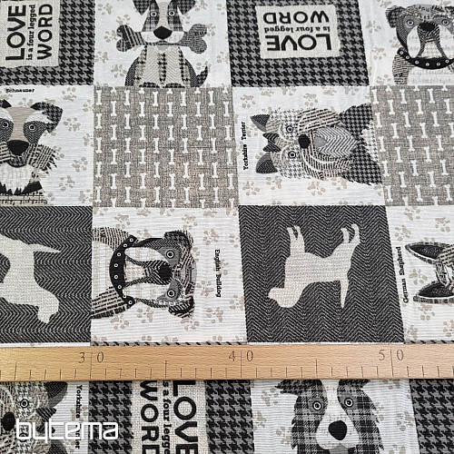 Tessuto decorativo DOG WORLD