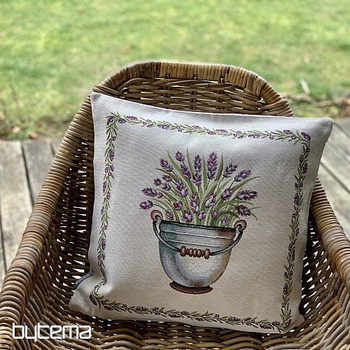 Fodera per cuscino arazzo LAVANDA IN UN SECCHIO