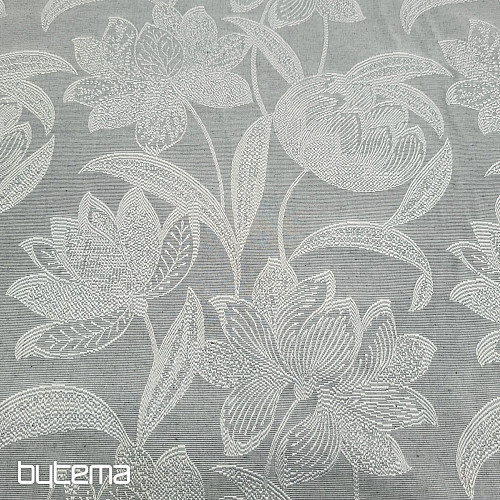Tessuto decorativo NENUFAR grigio