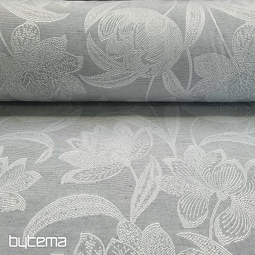 Tessuto decorativo NENUFAR grigio