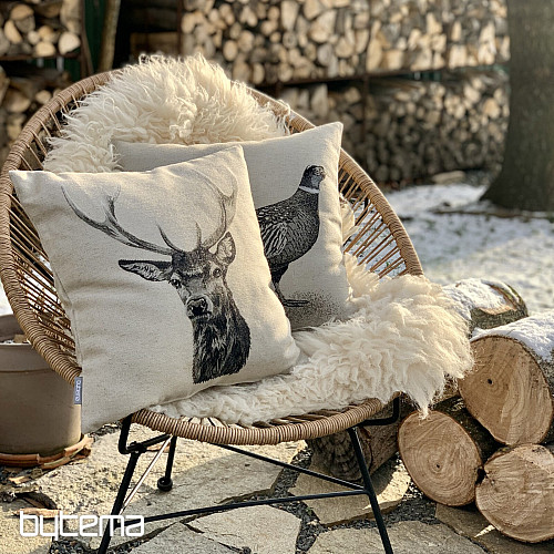 Fodera per cuscino gobelin FAGANO grigio