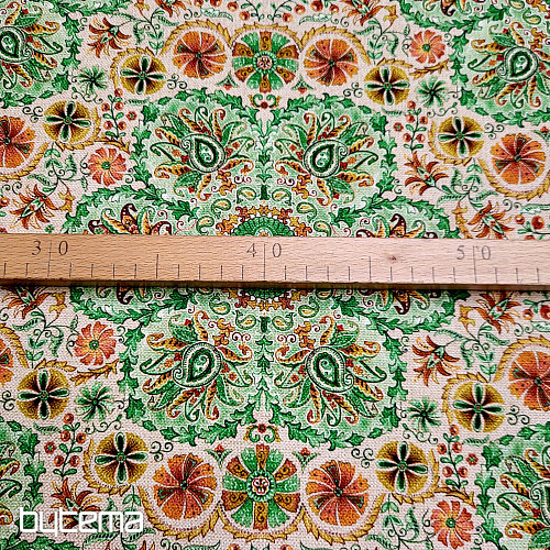 Tessuto decorativo INDIA verde