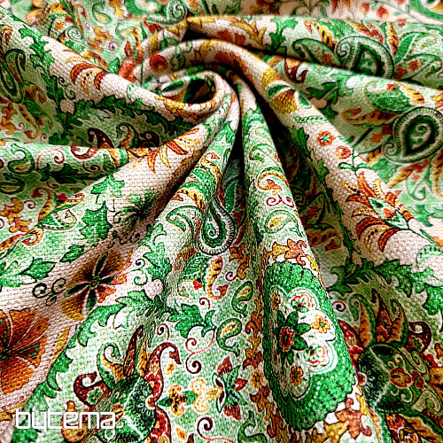 Tessuto decorativo INDIA verde