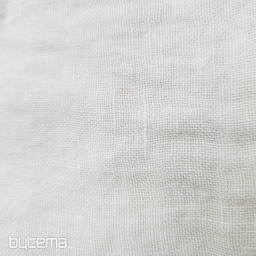 Tessuto di lino TEINTURE BIANCO