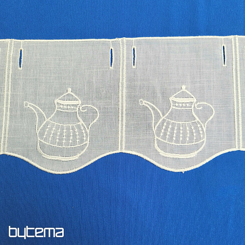 Tenda in vetro colorato GERSTER 11679/019/0010 bianco