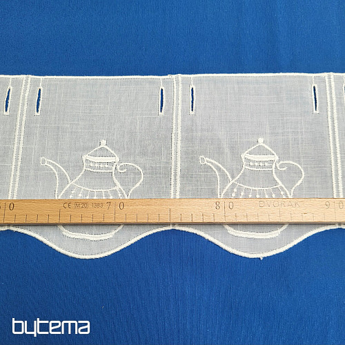 Tenda in vetro colorato GERSTER 11679/019/0010 bianco