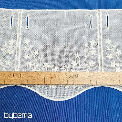 Tenda in vetro colorato GERSTER 11706/019/0010 bianco