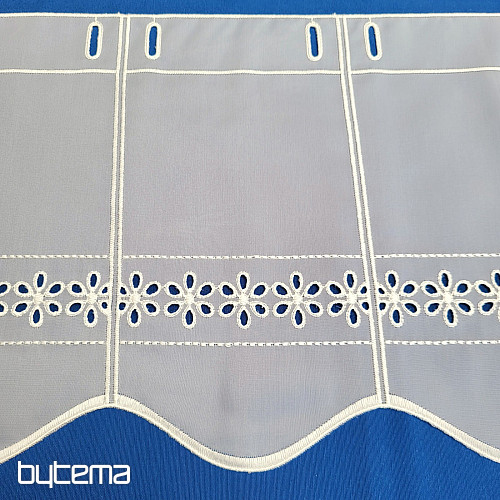 Tenda in vetro colorato GERSTER 11539/0002 crema