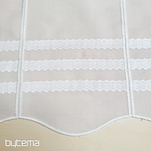 Tenda in vetro colorato GERSTER 11611/0010 bianco