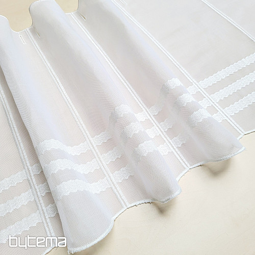 Tenda in vetro colorato GERSTER 11611/0010 bianco