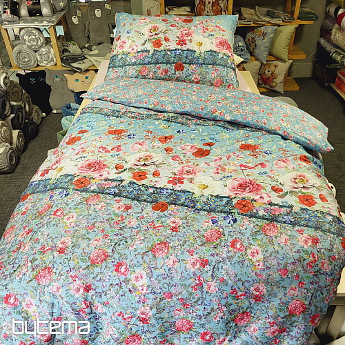 Raso di cotone lusso IRISETTE GLAMOUR-K 20 blu