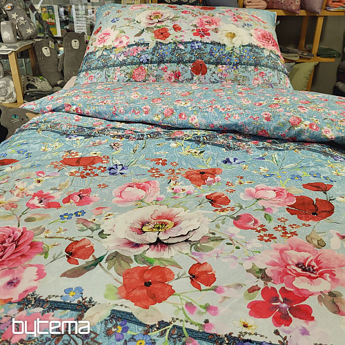 Raso di cotone lusso IRISETTE GLAMOUR-K 20 blu