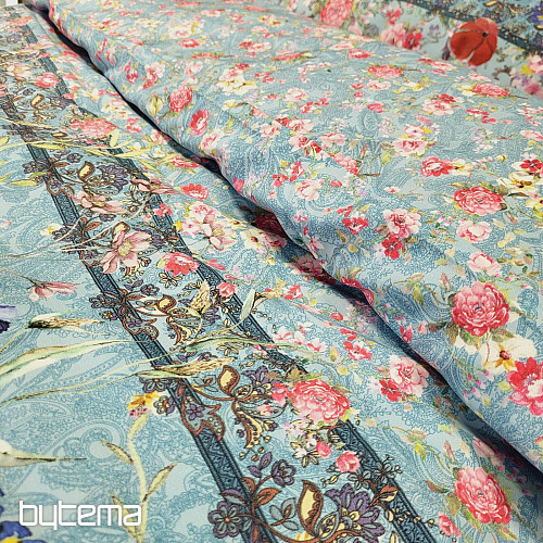 Raso di cotone lusso IRISETTE GLAMOUR-K 20 blu