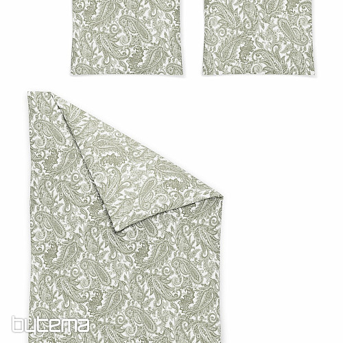 Biancheria da letto di lusso in raso IRISETTE FLORENZ 8447-30 VERDE