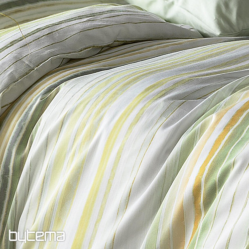Raso di cotone lusso IRISETTE MAGIC 30 righe verde