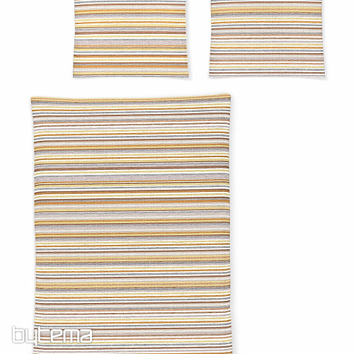 IRISETTE lusso crêpe morbido EASY 8513-50 strisce arancioni