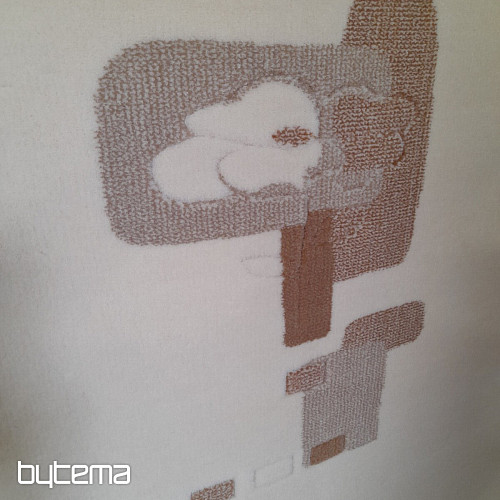Tappeto in lana beige chiaro
