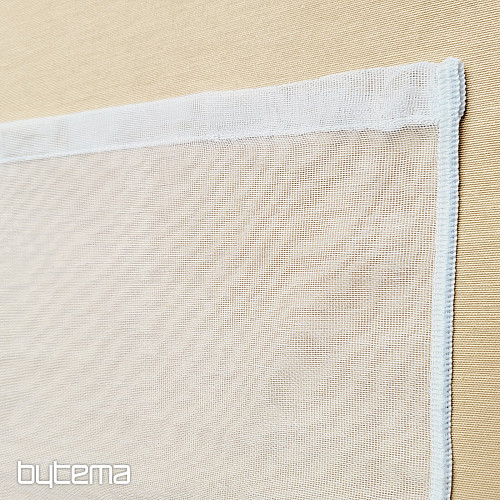 Tenda jacquard rifinita BIANCO