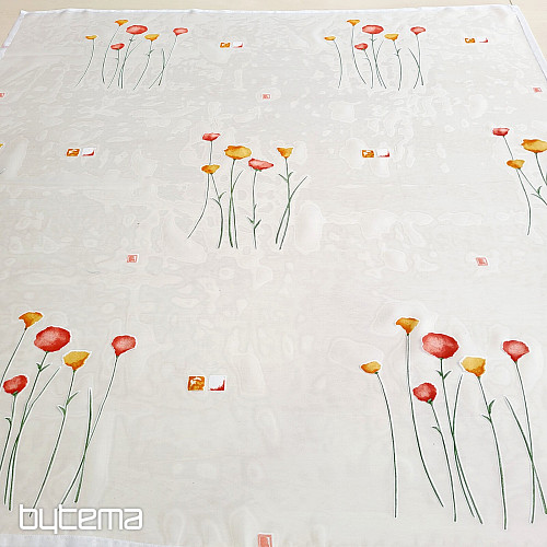 Tenda pronta con fiori primaverili