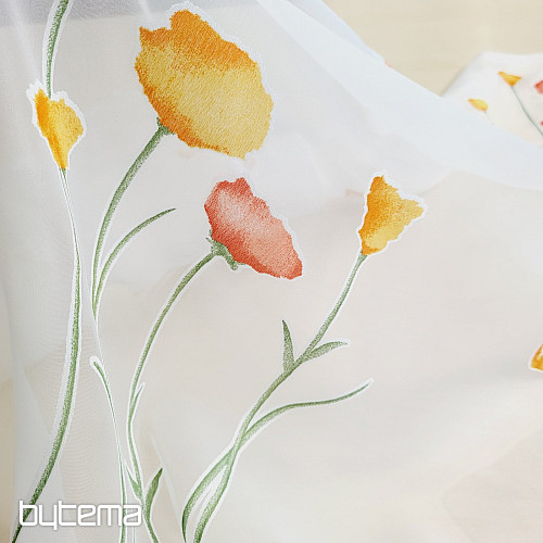 Tenda pronta con fiori primaverili