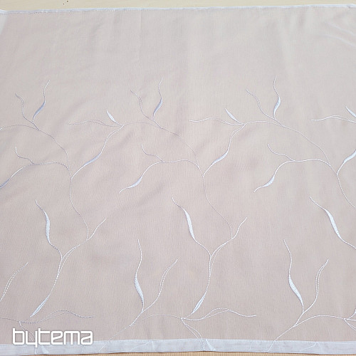 Tenda GERSTER 11683 ricamata bianca