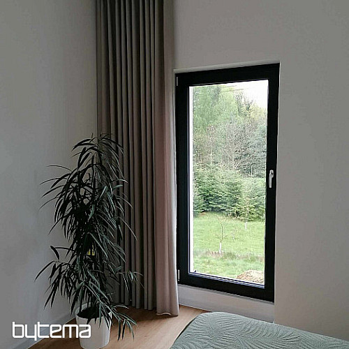Tessuto decorativo di design monocolore GERSTER 7650 GRIGIO 870