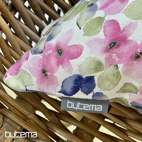 Fodera per cuscino decorativo PICCOLI FIORI ROSA BLU