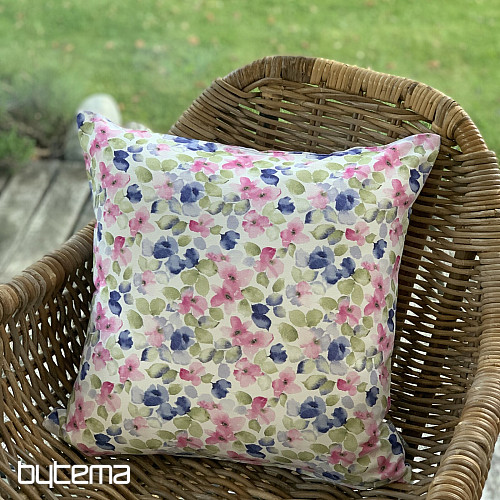 Fodera per cuscino decorativo PICCOLI FIORI ROSA BLU