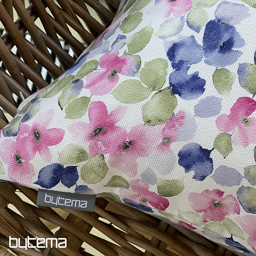 Fodera per cuscino decorativo PICCOLI FIORI ROSA BLU