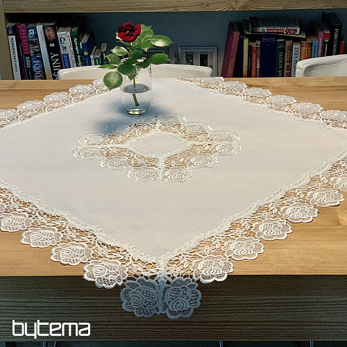 Tovaglia IN PIZZO ROSA BIANCA