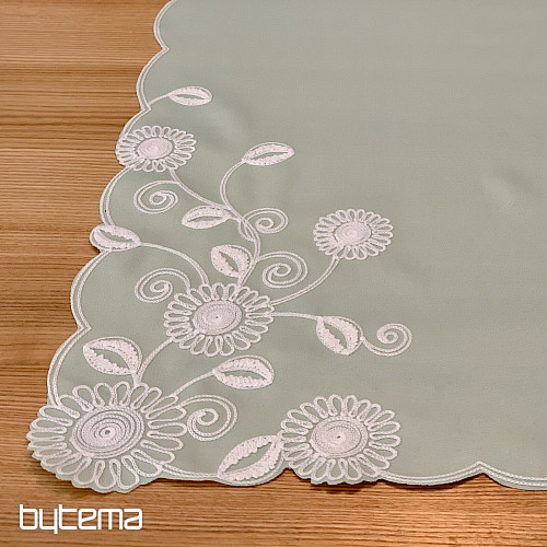 Sciarpa ricamata FIORI DI MENTA